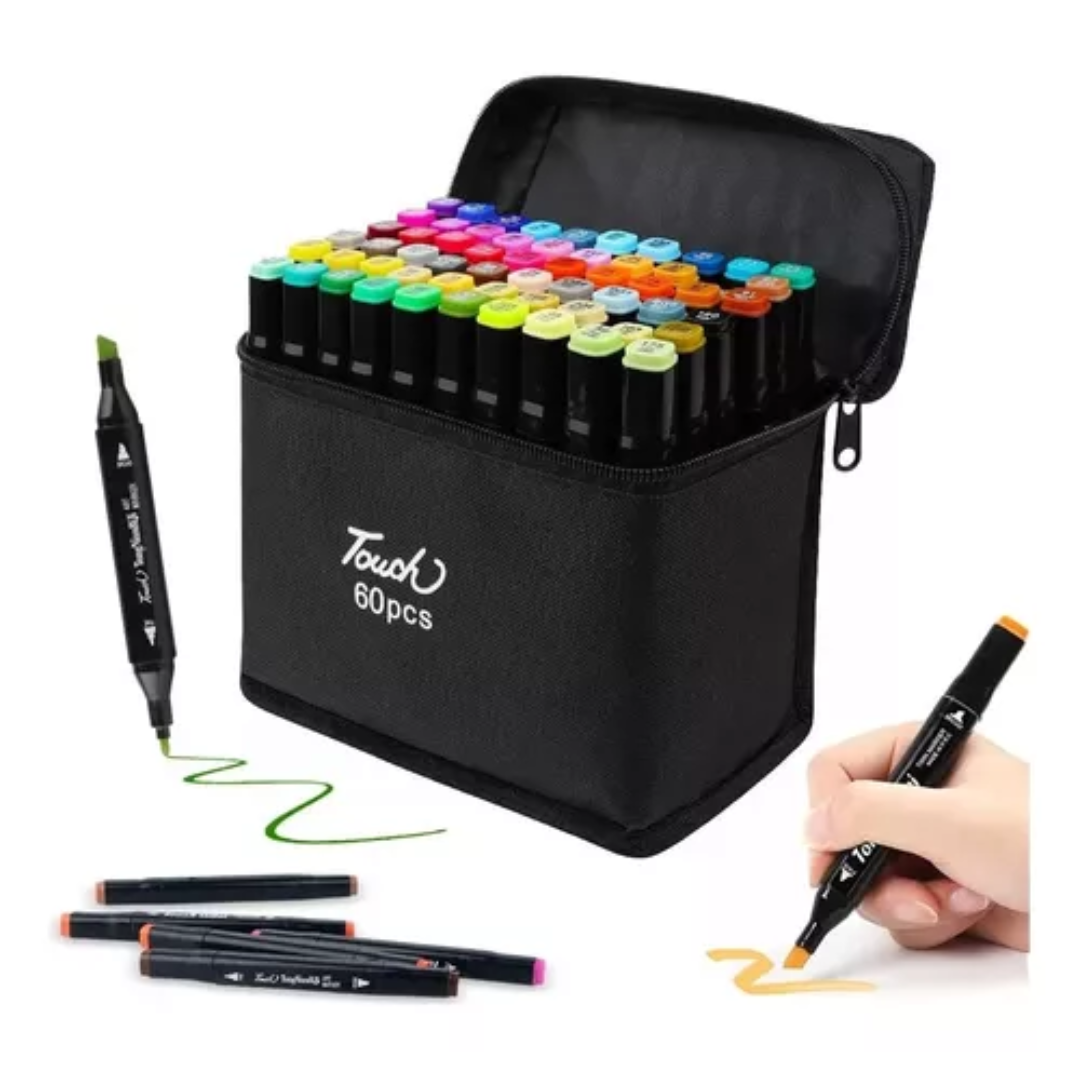 Set De Plumones 60 Marcadores